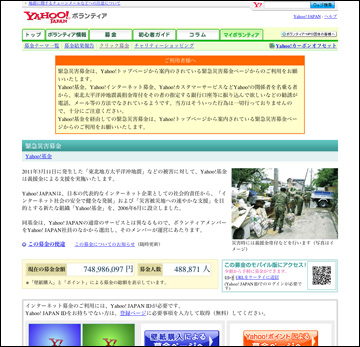 東日本大震災支援義援金募金活動